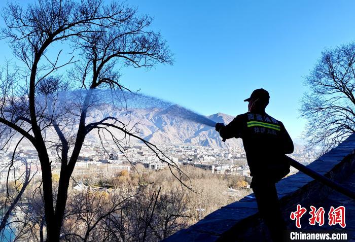 12月6日，布達(dá)拉宮消防救援大隊(duì)在布達(dá)拉宮山體林草區(qū)域開展?jié)窕ぷ??！㈣?攝